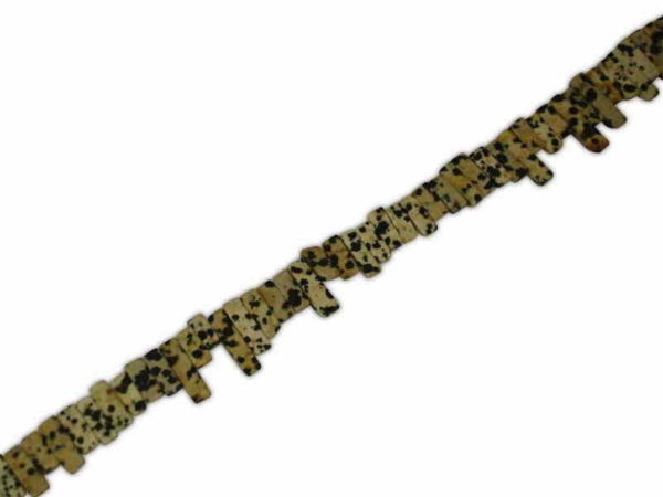 JASPER DALMATIAN TEETH JAGGED 14x5mm