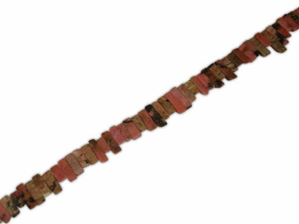 RHODONITE TEETH JAGGED 13x5mm