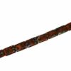 MILEFIORE RECTANGULAR WITN FLOWERS 13x19mm