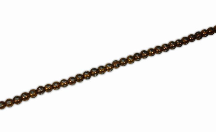 GLASS BALL WITH CONTOUR SILVER WHITE 6mm