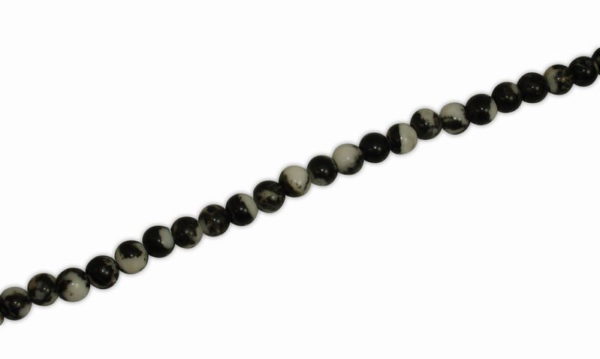 AGATE BALL BLACK WHITE 8mm