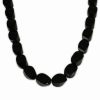 ONYX OVAL TURNDOWN FACETED 10x14mm