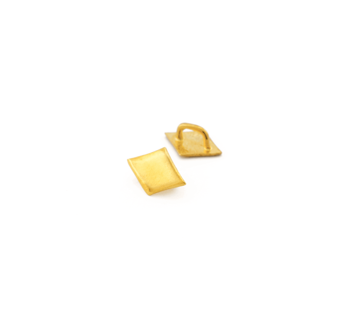 925° SILVER DIAMOND GOLD PLATED 9mm