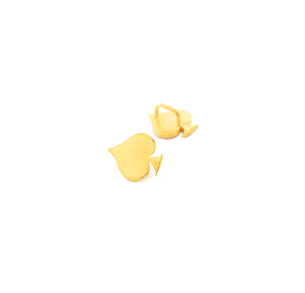 925° SILVER SPADE GOLD PLATED 9mm