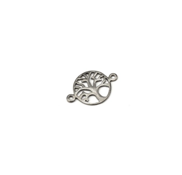 925° SILVER TREE OF LIFE RUTHENIUM PLATED 13mm